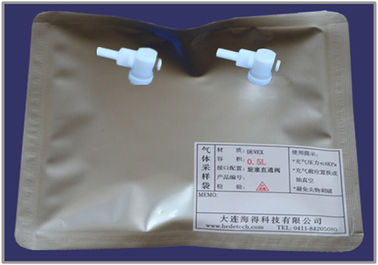 Chine Sacs DEVEX de prélèvement de gaz avec ouverture latérale PTFE à double soupape DEV42_25L fournisseur