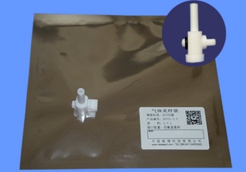 Chine Nouveau sac de prélèvement d'air/gaz en feuille de papier DEVEX à plusieurs couches avec PTFE droit et vanne septum avec OD 6 mm échantillon de seringue NDV31_3L fournisseur