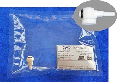 Chine Sac de prélèvement de gaz du ® FEP avec la valve FEP41_2L de la côté-ouverture PTFE   sacs d'échantillon d'air fournisseur