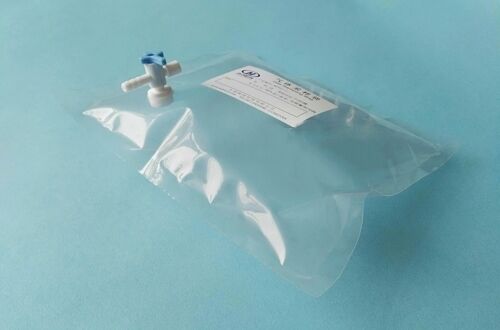 Chine Sac de prélèvement de gaz Kynar PVDF avec vanne combinée à bouchon (ouverte sur le côté) avec septum en silicone KYN21_0.3L (sac de prélèvement d'air) HEDE HedeTech fournisseur