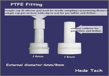 Sacs de prélèvement de gaz de Dupont Tedlar® PVF avec l'échantillonnage 1L (sac de montage de PTFE et de seringue de port de septum d'échantillon d'air) fournisseur