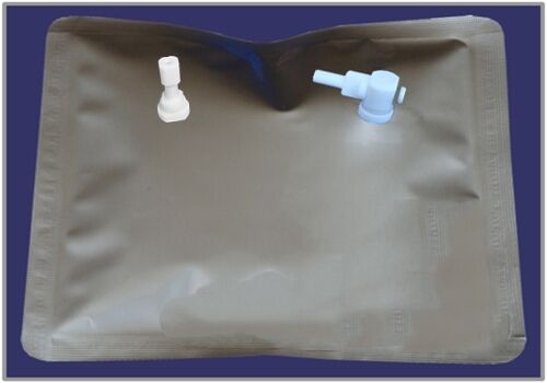 Sac de prélèvement de gaz à film multicouche en papier d'aluminium avec soupape d'allumage/d'arrêt PTFE à ouverture latérale + raccord DEV4-5_0.3L fournisseur